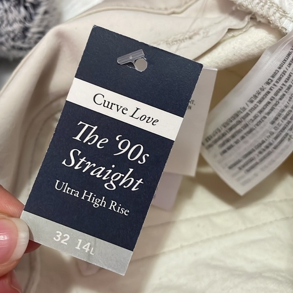 Mixed Fabric Curve Love Ultra High Rise 90s Straight Jean - Picture 7 of 7